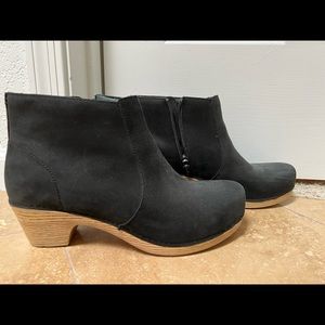 Dansko Black Matte Booties